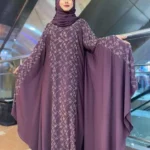 Abaya Borka with Hijab – স্টোন পাথর কাজসহ ফুল সেট