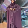 Abaya Borka with Hijab – স্টোন পাথর কাজসহ ফুল সেট