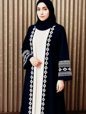 Abhaya with Hijab – এমব্রয়ডারি ডিজাইন