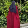 Ball Print Borka – Dubai Cherry Fabric (Only Borka)