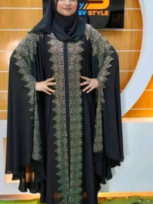 Dubai Cherry Borka with Hijab – Arabia Full Design