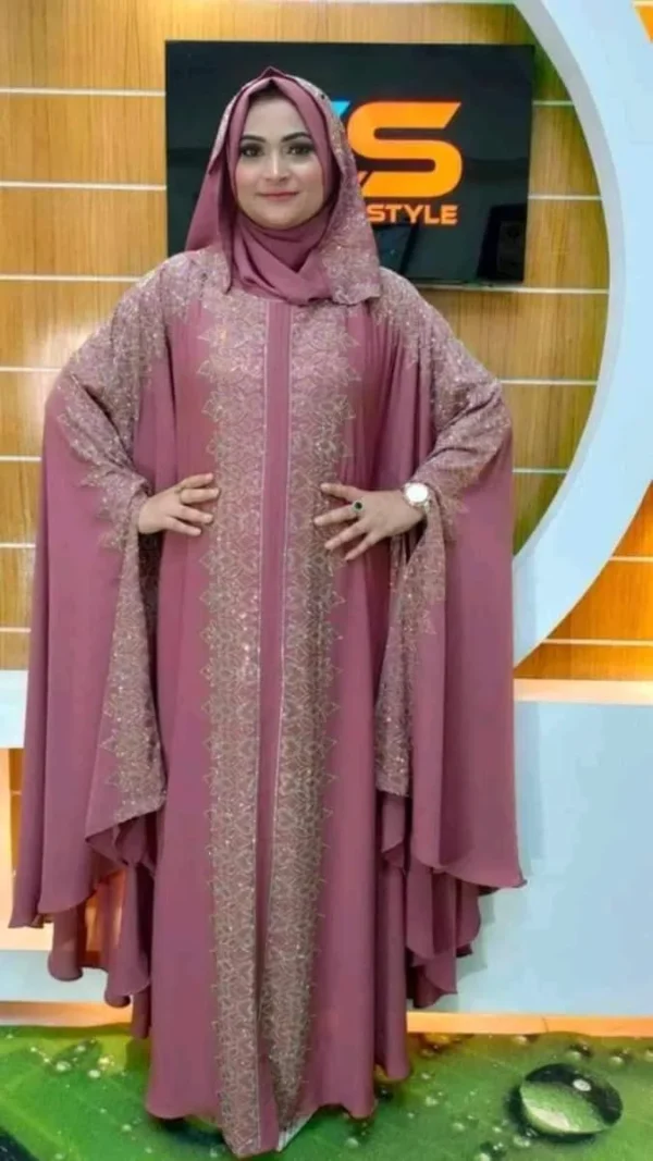Dubai Cherry Borka with Hijab – Arabia Full Design