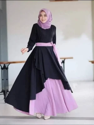 Dubai Cherry Borka with Hijab – ইন্দোনেশিয়ান স্টাইল