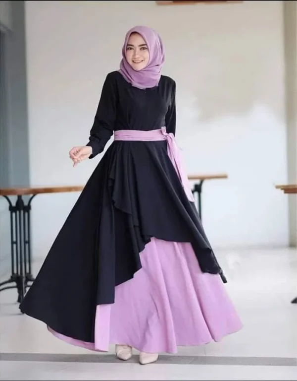 Dubai Cherry Borka with Hijab – ইন্দোনেশিয়ান স্টাইল