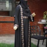 Dubai Cherry Borka – অরিজিনাল ১০০% দুবাই ফেব্রিক্স ও এমব্রয়ডারি ফুল সেট