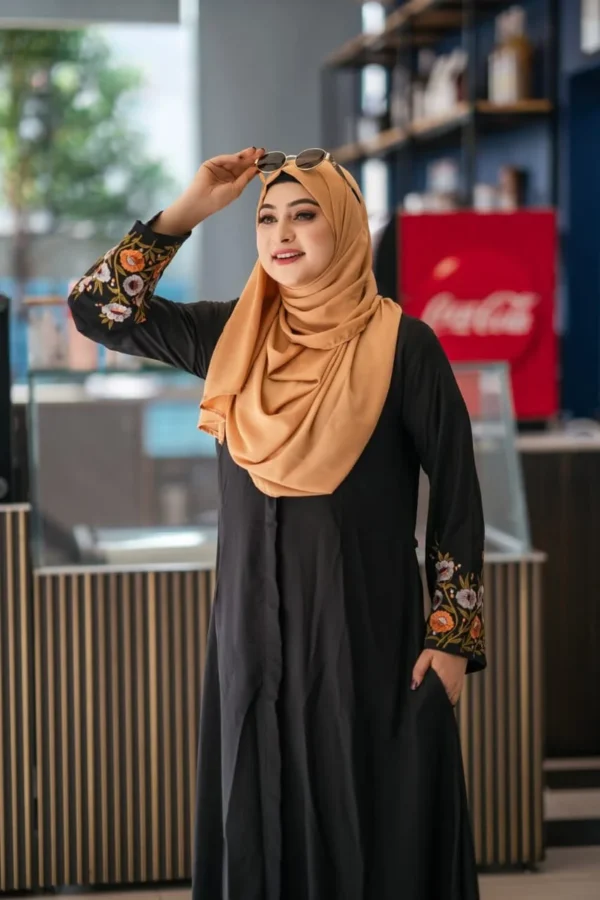 Embroidery Borka (Only Borka) – সুন্দর এমব্রয়ডারি কাজসহ