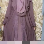 Embroidery Borka with Hijab – কারচুপি ও সম্পূর্ণ সেট