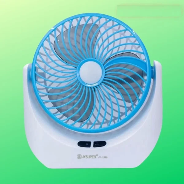 JY Super Fan JY-1880 – রিচার্জেবল ফ্যান উইথ LED লাইট