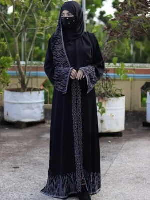 Koti Borka with Hijab – DMC পাথর কাজসহ ফুল সেট
