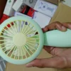 Mini Fan With Light – HQ66 Rechargeable Cooling & Lighting Combo