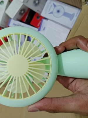 Mini Fan With Light – HQ66 Rechargeable Cooling & Lighting Combo