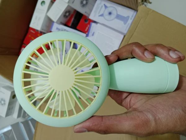 Mini Fan With Light – HQ66 Rechargeable Cooling & Lighting Combo