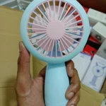 Mini Fan With Light – HQ66 Rechargeable Cooling & Lighting Combo