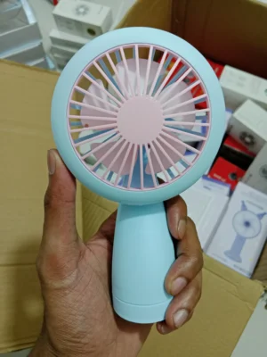 Mini Fan With Light – HQ66 Rechargeable Cooling & Lighting Combo