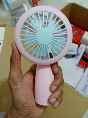 Mini Fan With Light – HQ66 Rechargeable Cooling & Lighting Combo