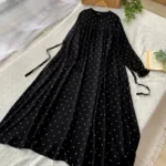 One Piece Borka – প্রিমিয়াম Dubai Cherry ফেব্রিক