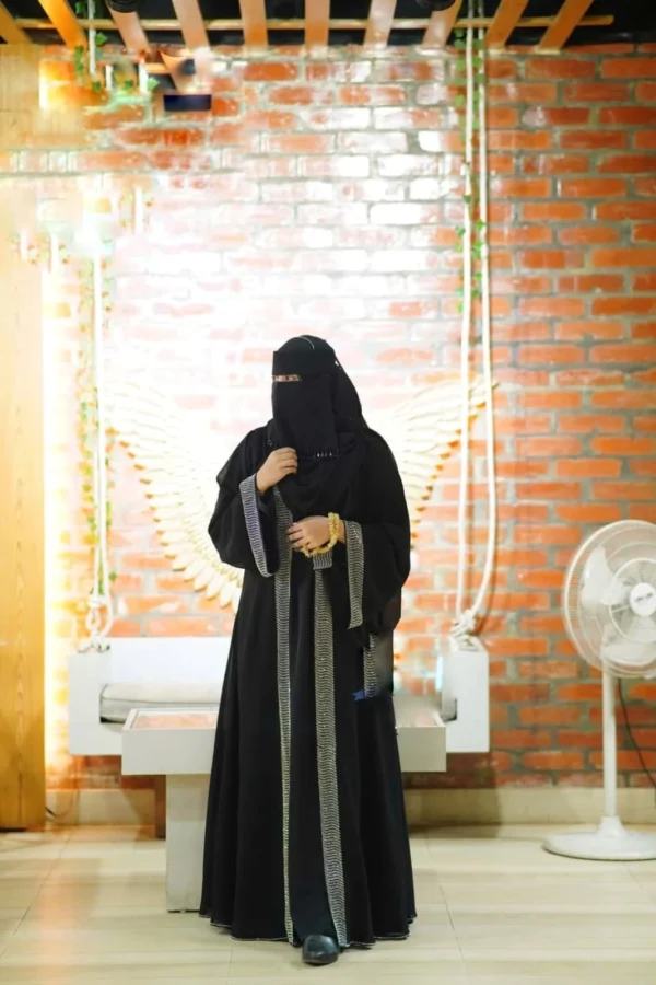 Stone Borka with Hijab – প্রিমিয়াম লুক ও স্টাইল