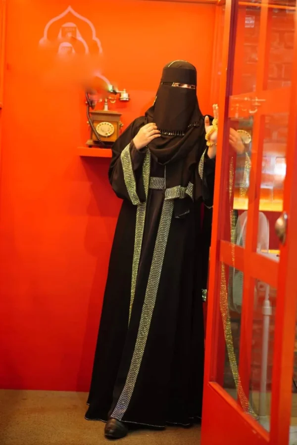 Stone Borka with Hijab – প্রিমিয়াম লুক ও স্টাইল