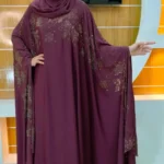 Stone Borka with Hijab – সম্পূর্ণ স্টোন ওয়ার্কের আভিজাত্য
